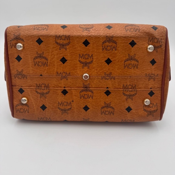 MCM Visteps Boston Bag Cognac - Picture 5 of 11